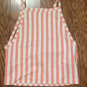 Kortni Jeane Striped Swimsuit Top